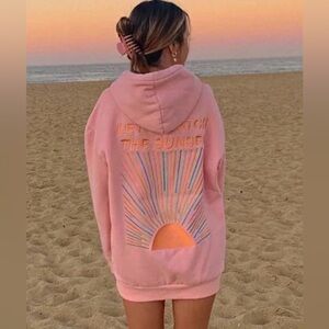 Dandy Let’s Watch The Sunset Embroidered Hoodie